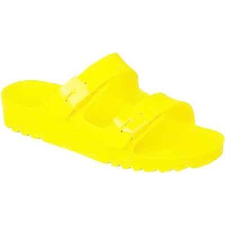 Scholl SHO BAHIA neonově žluté zdravotní pantofle