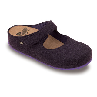 Scholl ARTESIA - purpurová domácí obuv