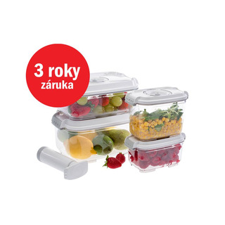 Status 5-dílný set vakuových dóz z tritanu 157530 bílý