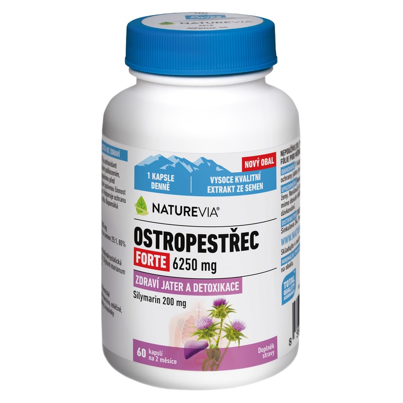 Swiss NatureVia Ostropestřec 6250mg (60 tablet)