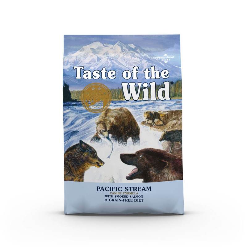 Taste of the Wild Pacific Stream Canine 12,2 kg - kompletní krmivo pro dospělé psy (uzený losos)