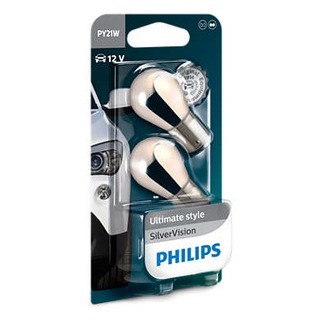 Philips Autožárovka PY21W Philips 12496SVB2, SilverVision 2ks v balení