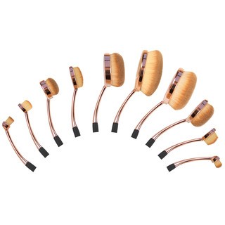 RIO PROFESSIONAL MICROFIBRE OVAL COSMETIC BRUSH COLLECTION