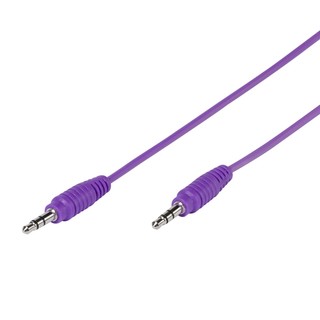 Vivanco V-35814 PBVV35CPURPLE - fialový audio kabel s 3.5mm konektory (1m)