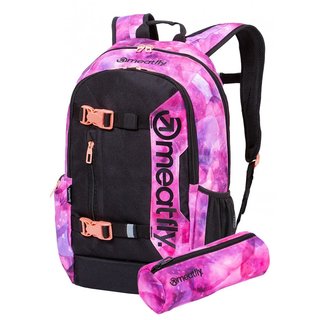 meatfly Basejumper 6 I - Universe Pink, Black - růžový batoh 22l