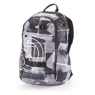 meatfly Basejumper J - Watercolor Black - černý batoh 20l