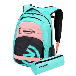 meatfly Exile 5 G - Heather Mint, Pink - zelený batoh 24l