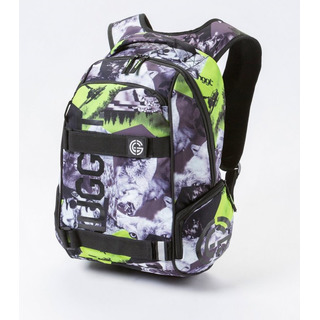 NUGGET Bradley E - Territory Lime Print - šedý batoh 24l