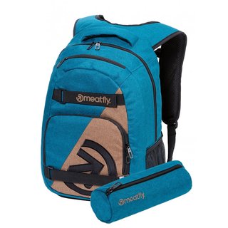 meatfly Exile 5 B - Heather Petrol, Heather Latte - šedý batoh 24l