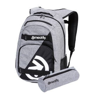 meatfly Exile Grey Heather - šedý batoh 24l + penál zdarma