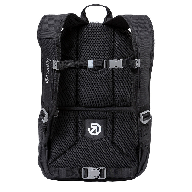 meatfly Basejumper - Black - černý batoh 22 l + penál zdarma