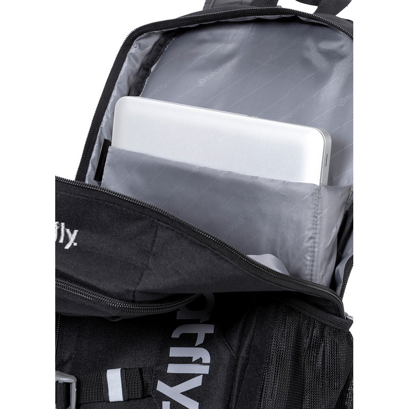 meatfly Basejumper - Black - černý batoh 22 l + penál zdarma