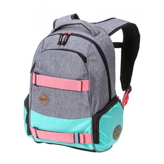 NUGGET Bradley 3 F - Ht. Grey, Ht. Light Mint, Black - šedý batoh 24l