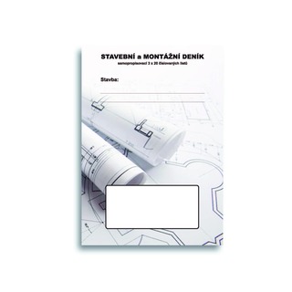 SET SET07 samopropis. stavební deník, A4, 20 trojsložek (10ks)